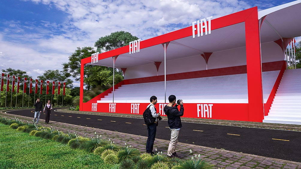 Projeto de stand externo FIAT