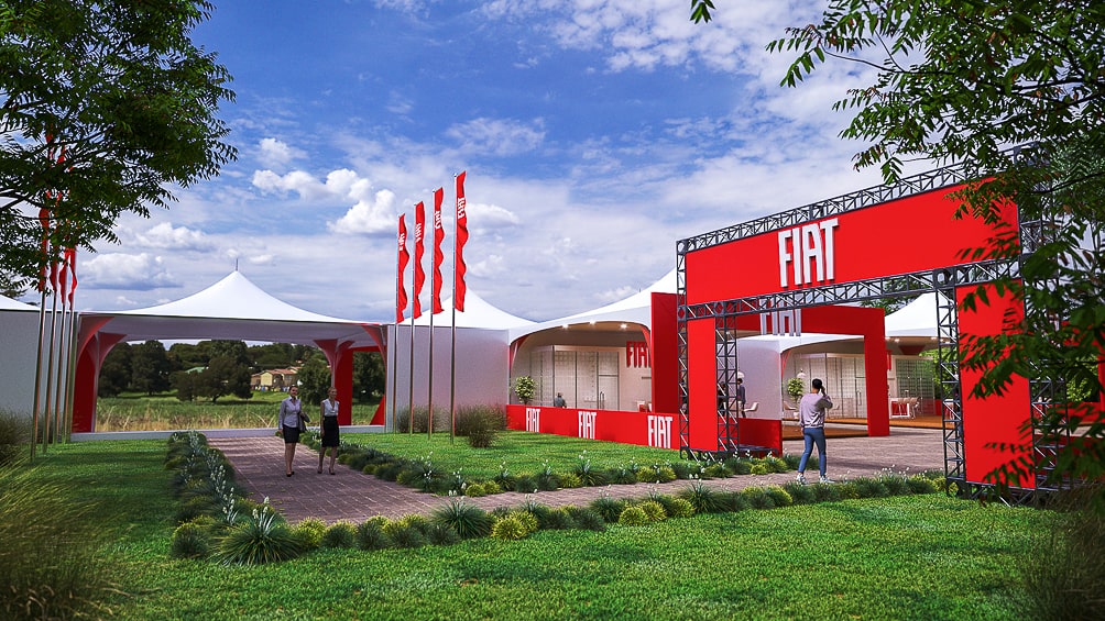 Projeto de stand externo FIAT