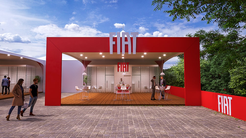 Projeto de stand externo FIAT