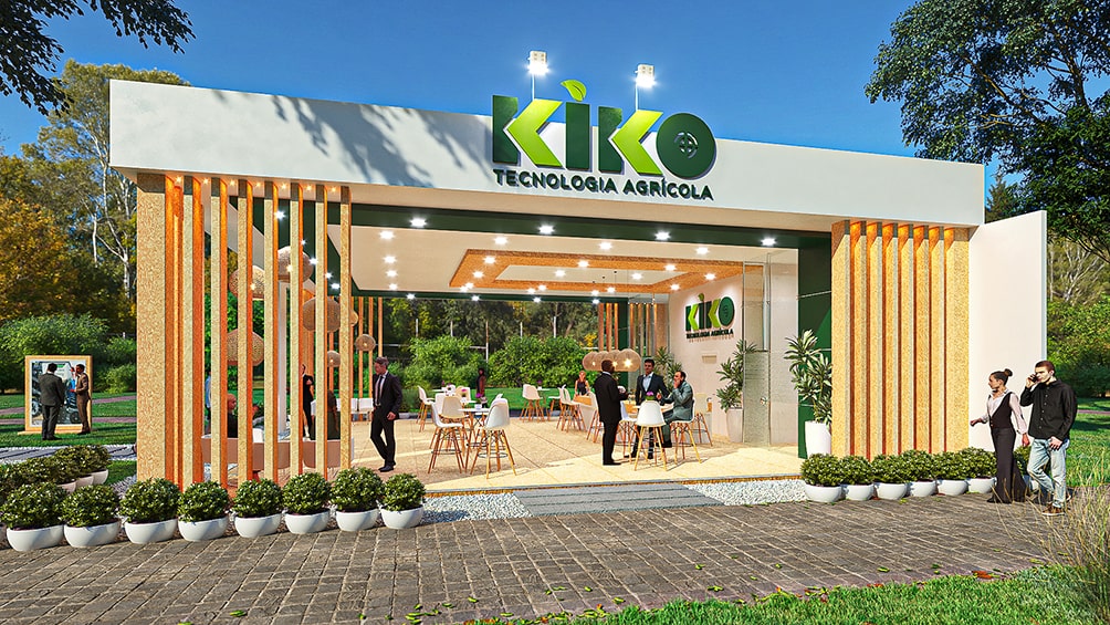 Projeto de stand externo Kiko Tecnologia