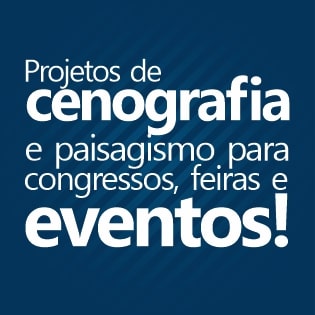 Projeto cenográfico e paisagístico para feiras e eventos